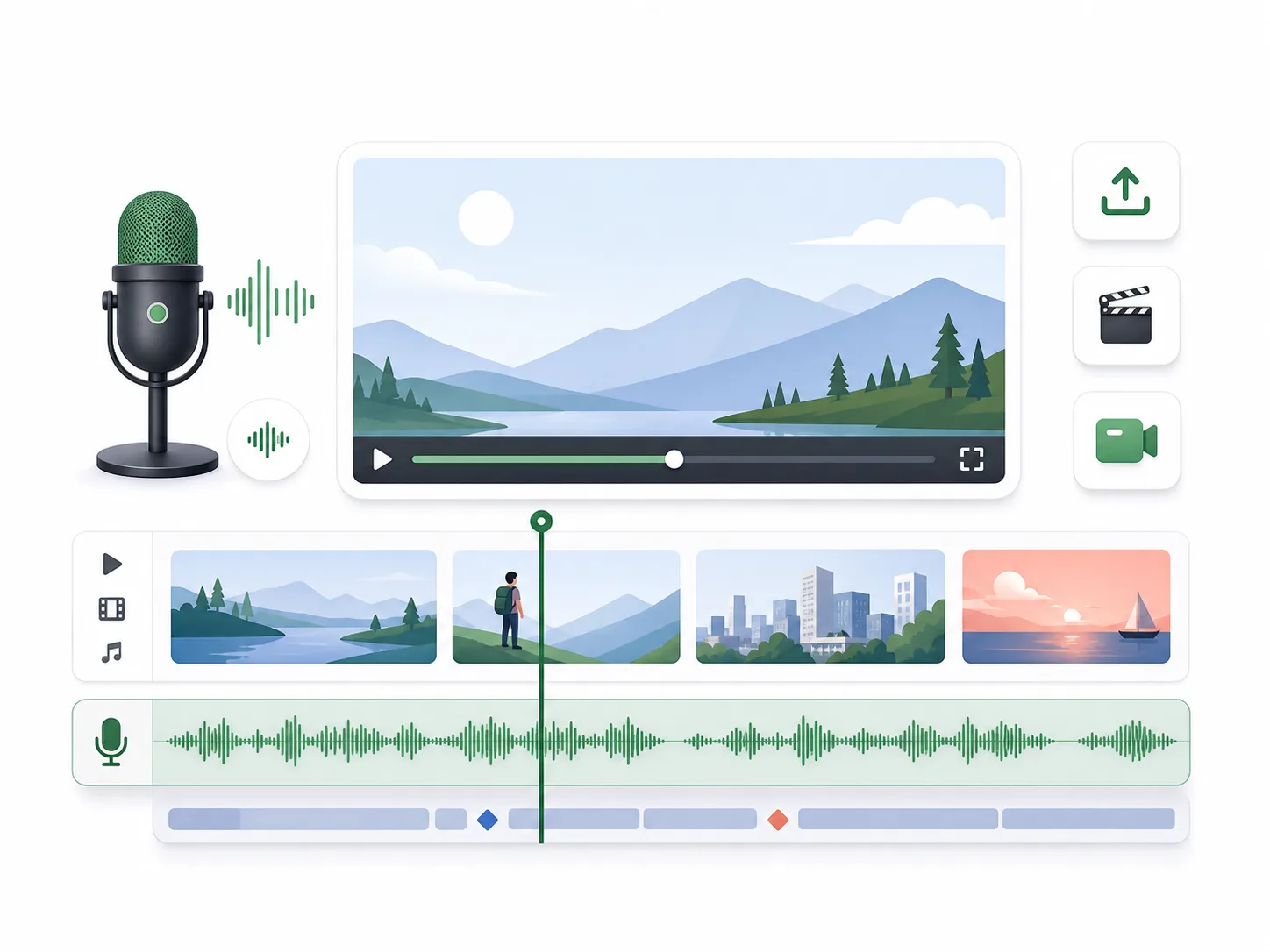 AI voice over video narration