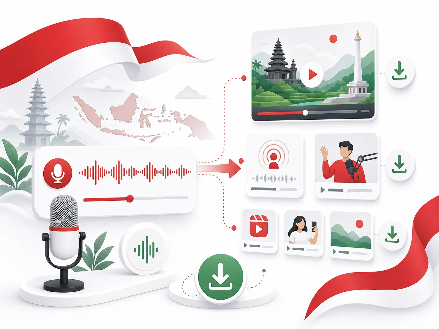 Indonesian voice over export