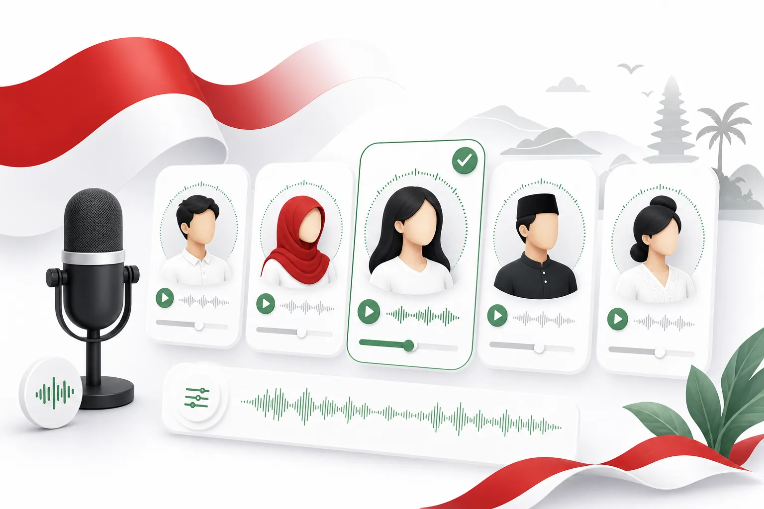 Indonesian voice selection